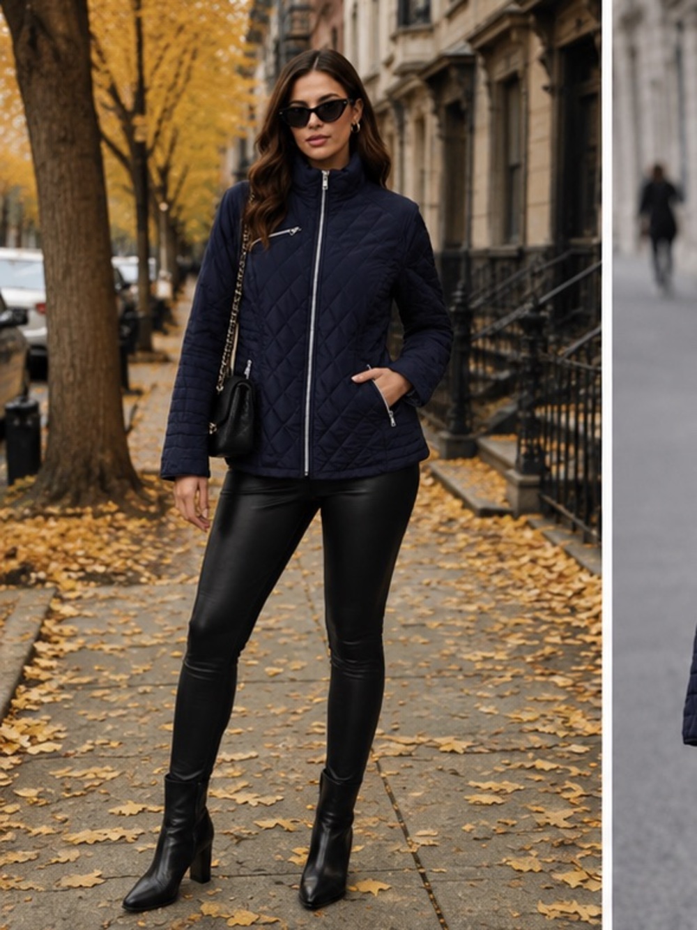 Jessica Simpson Quilted Puffer Jacket Full Zip Mock Neck size S.